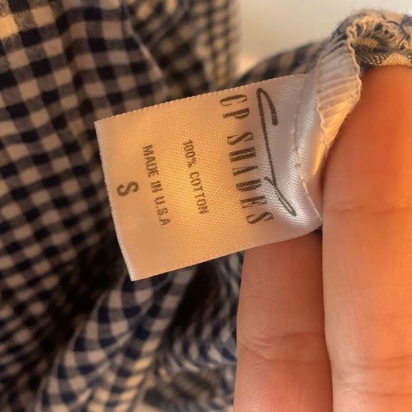 [CP Shades] Navy/White Gingham Dress - Size Small - Picture 5 of 5